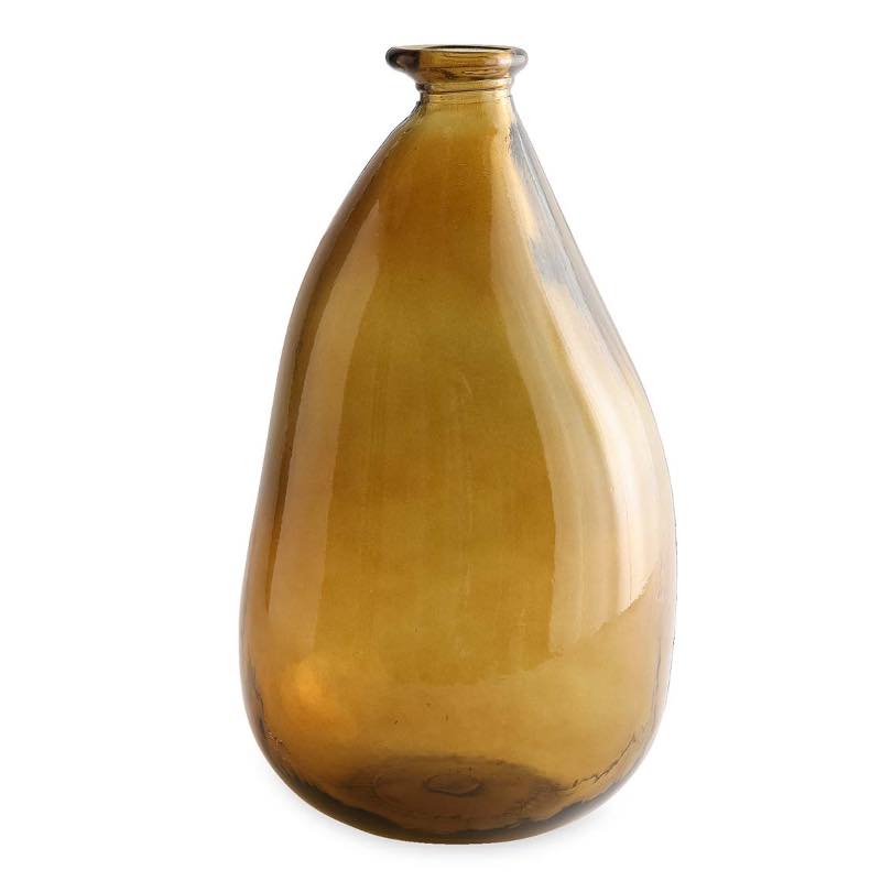 Oblong Recycled Glass Balloon Vase, 14